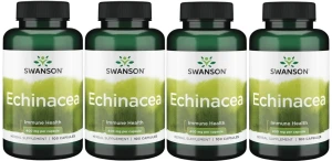 4 x Echinacea 400mg 100kaps, Swanson