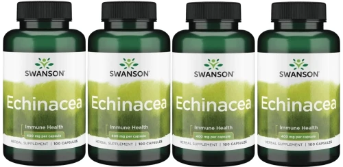 4 x Echinacea 400mg 100kaps, Swanson.webp