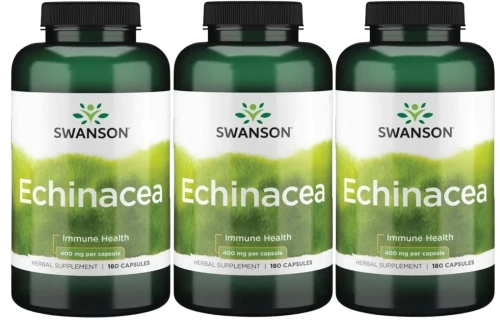 3 x Echinacea 400mg 180kaps, Swanson.webp