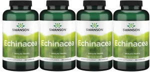 4 x Echinacea 400mg 180kaps, Swanson