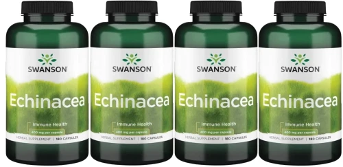 4 x Echinacea 400mg 180kaps, Swanson.webp