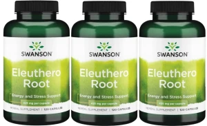 3 x Eleuthero 425mg 120 kaps, Swanson