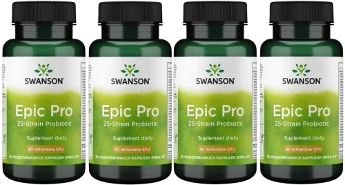4 x Epic Pro 25 Strain Probiotic 30 caps, Swanson.webp