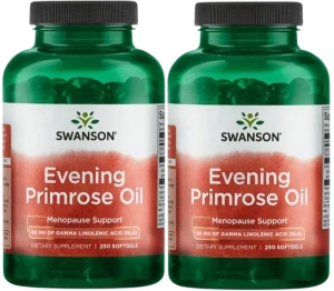 2 x Evening Primrose Oil (Olej z wiesiołka) 500mg 250 kaps, Swanson