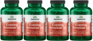 4 x Evening Primrose Oil (Olej z wiesiołka) 500mg 250 kaps, Swanson