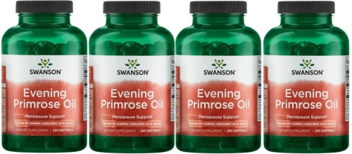 4 x Evening Primrose Oil (Olej z wiesiołka) 500mg 250 kaps, Swanson.webp