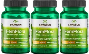 3 x Femflora 60kaps, Swanson