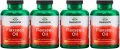 4 x Flaxseed Oil 1000mg 200 kapsułek, Swanson.webp