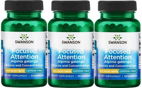 3 x Focused Attention 300mg 30kaps, Swanson.webp