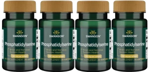 4 x Phosphatidylserine - Fosfatydyloseryna 100mg 30kaps, Swanson