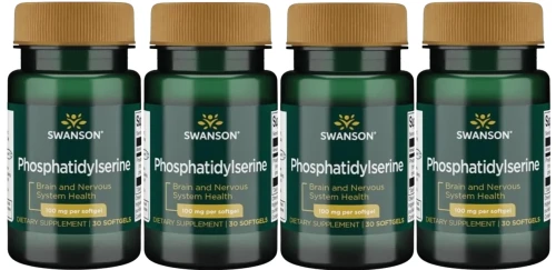 4 x Phosphatidylserine - Fosfatydyloseryna 100mg 30kaps, Swanson.webp