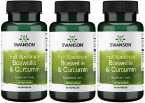 3 x FS Boswellia & Curcumin 60kaps, Swanson
