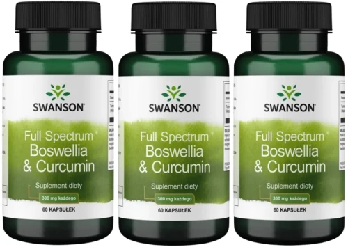 3 x FS Boswellia &amp; Curcumin 60kaps, Swanson.webp