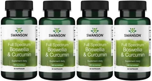 4 x FS Boswellia &amp; Curcumin 60kaps, Swanson.webp