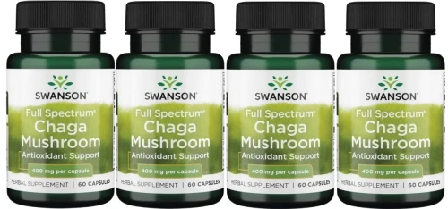 4 x FS Chaga Mushroom 60kaps, Swanson.webp