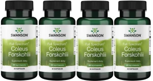 4 x FS Coleus Forskohlii 400mg 60 kaps, Swanson