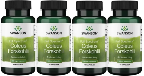 4 x FS Coleus Forskohlii 400mg 60 kaps, Swanson.webp