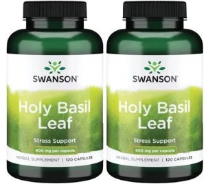 2 x Holy Basil 400mg 120kaps, Swanson