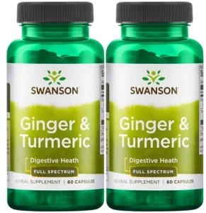 2 x Ginger & Turmeric - Imbir & Turmeric 60caps, Swanson