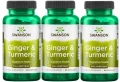 3 x Ginger &amp; Turmeric - Imbir &amp; Turmeric 60caps, Swanson.webp