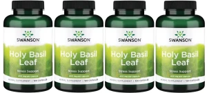 4 x Holy Basil 400mg 120kaps, Swanson