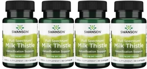 4 x FS Milk Thistle 500mg 30 kaps, Swanson