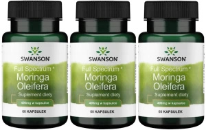 3 x FS Moringa Oleifera 400mg 60kaps, Swanson