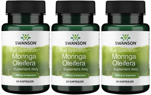 3 x FS Moringa Oleifera 400mg 60kaps, Swanson.webp