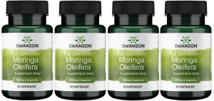 4 x FS Moringa Oleifera 400mg 60kaps, Swanson