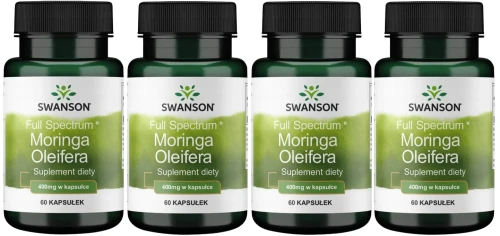 4 x FS Moringa Oleifera 400mg 60kaps, Swanson.webp