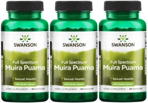 3 x FS Muira Puama 400mg 90 kaps, Swanson