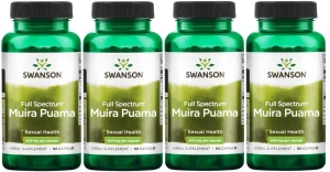 4 x FS Muira Puama 400mg 90 kaps, Swanson
