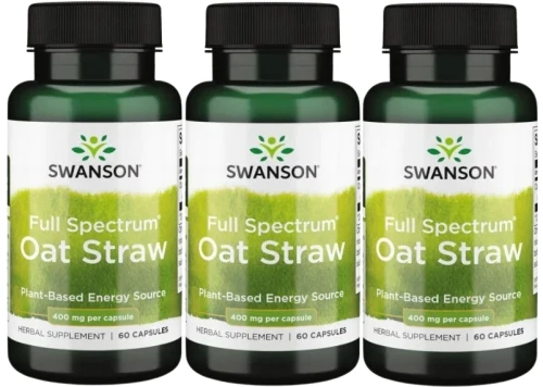 3 x FS Oat Straw (Owies zwyczajny) 400mg 60k, Swanson.webp