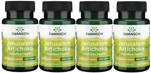 4 x Jerusalem Artichoke - Słonecznik bulwiasty 400mg 60 kaps, Swanson.webp