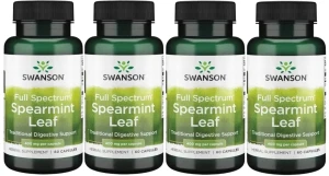 4 x FS Spearmint leaf 400mg 60caps, Swanson