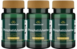 3 x Phosphatidylserine - Fosfatydyloseryna 100mg 30kaps, Swanson