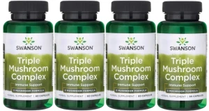 4 x FS Triple Mushroom 60kaps, Swanson