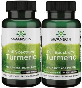 2 x FS Turmeric 750mg 60kaps, Swanson