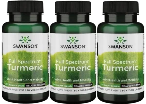 3 x FS Turmeric 750mg 60kaps, Swanson