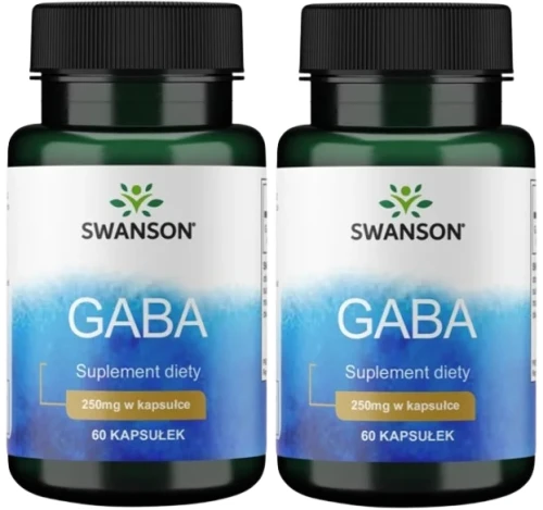 2 x GABA 250mg 60kaps, Swanson.webp