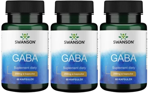 3 x GABA 250mg 60kaps, Swanson.webp