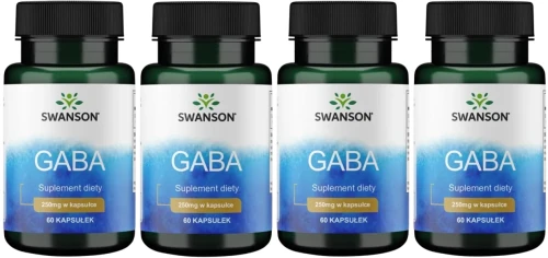 4 x GABA 250mg 60kaps, Swanson.webp