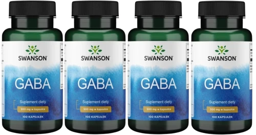 4 x GABA 500mg 100 kaps, Swanson.webp