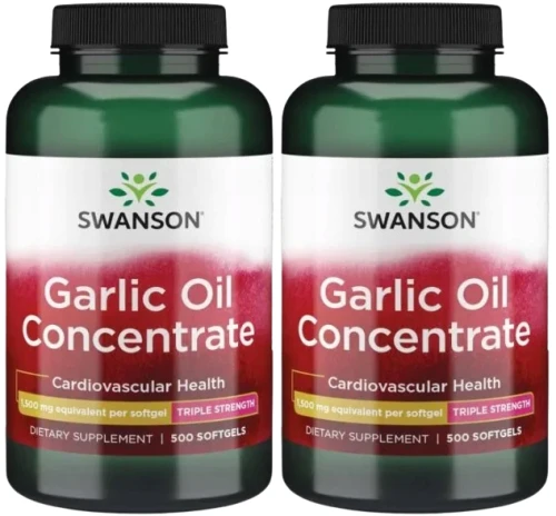 2 x Garlic Oil 500 kaps, Swanson.webp