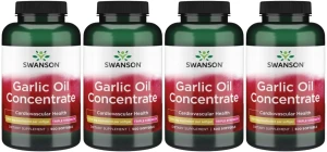 4 x Garlic Oil 500 kaps, Swanson