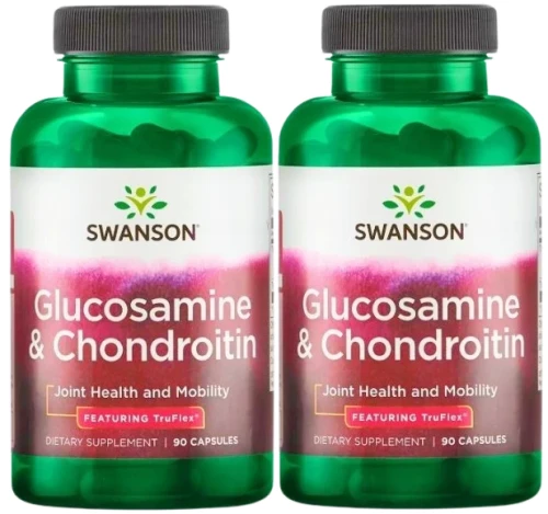 2 x Glucosamine &amp; Chondroitin - Glukozamina z Chondroityna 90kaps, Swanson.webp