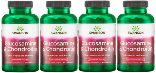 4 x Glucosamine &amp; Chondroitin - Glukozamina z Chondroityna 90kaps, Swanson.webp