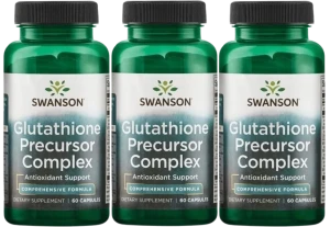 3 x Swanson Glutathione Precursor Complex 60 kapsułek - Antyoksydant Odporność