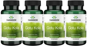 4 x Gotu Kola 435mg 60kaps, Swanson