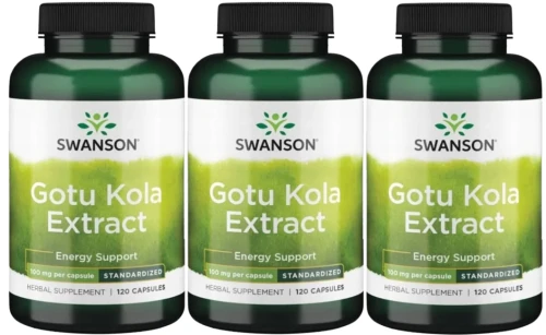 3 x Gotu Kola ekstrakt 100mg 120kaps, Swanson.webp